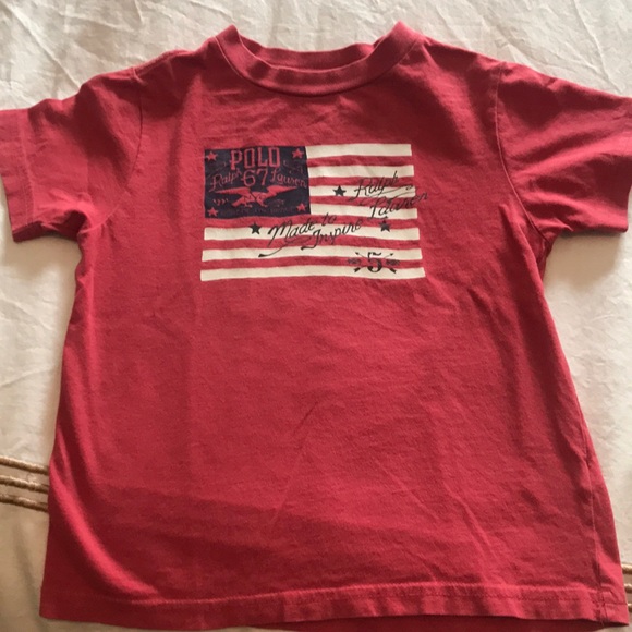 Polo Ralph Lauren kids Tee Short Sleeve. Size 3T. Color Red .Good Used Condition - Picture 1 of 5